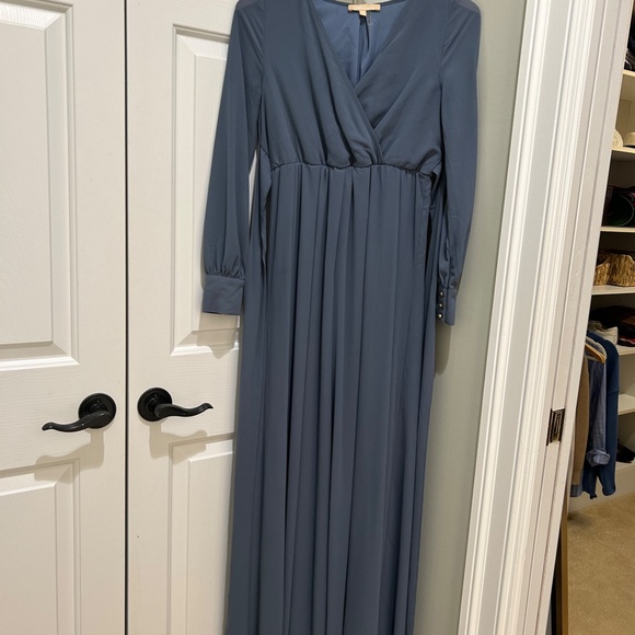 Maternity Maxi Dress Long Sleeve from Pinkblush - Picture 2 of 7